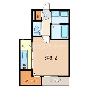 EIKARO(1K/1階)の間取り写真