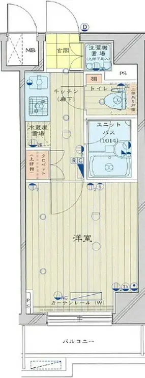 ルーブル錦糸町 4階階 間取り