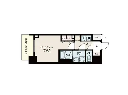 S-RESIDENCE名駅ノース(1K/5階)の間取り写真