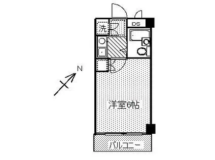 日神パレス西横浜(1K/2階)の間取り写真