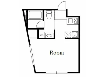 カーサフェリーチェ千川(1K/4階)の間取り写真