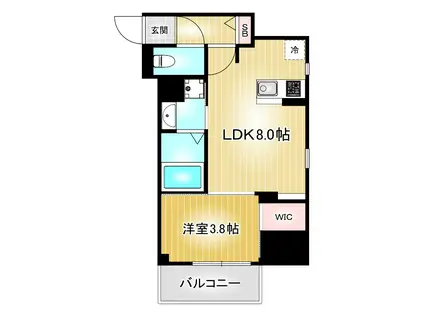 ザ・レジデンスパーク栄(1LDK/3階)の間取り写真