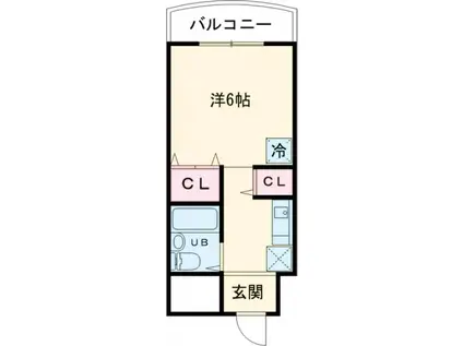 メゾンUQ(ワンルーム/3階)の間取り写真