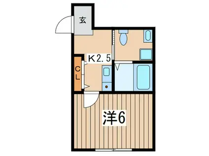 CASA NATURA(1K/1階)の間取り写真