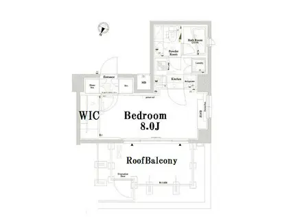 アクサス東十条アジールコート(1K/7階)の間取り写真