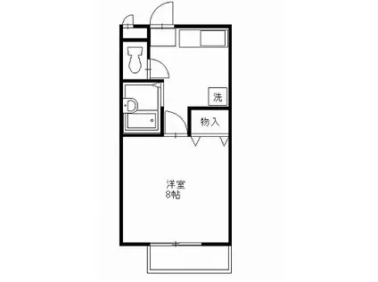 サンガーデンイママンA(1DK/2階)の間取り写真
