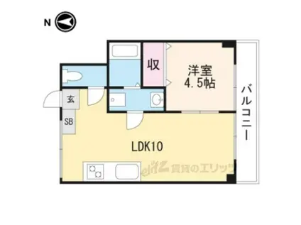 JKハイツ(1LDK/3階)の間取り写真