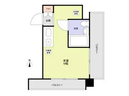 レイクサイド湯島(ワンルーム/3階)の間取り写真