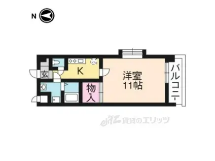 メゾン・フェアリー(1K/4階)の間取り写真