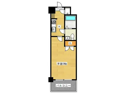 NO.81 ORIENTBLD(1K/2階)の間取り写真