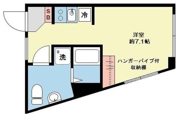 LUNA CRESCENTE GAKUGEIDAIGAKU(ワンルーム/3階)の間取り写真
