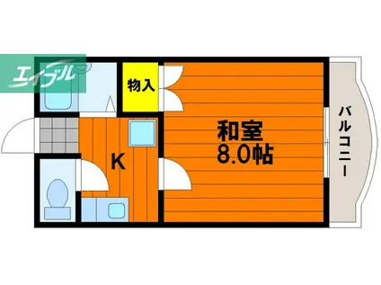 北村ビルSEED21 C棟(1K/4階)の間取り写真