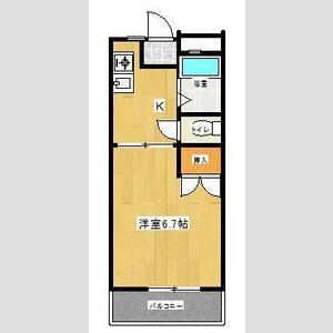 プラザコレージュ(1K/1階)の間取り写真