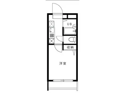 エタニティ(1K/1階)の間取り写真