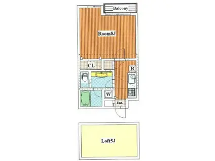 シトラス館(1K/3階)の間取り写真