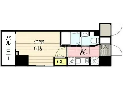 N-STAGE 三郷(1K/8階)の間取り写真