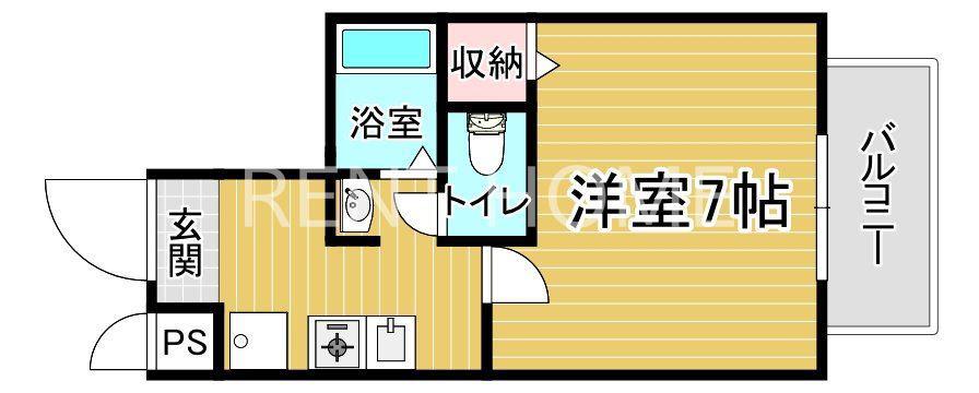 Mプラザ今里弐番館(1K/8階)の間取り写真