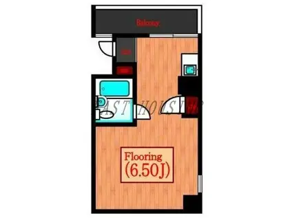 トップルーム新宿公園第2(ワンルーム/11階)の間取り写真