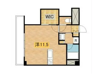 Rプラス2(ワンルーム/4階)の間取り写真