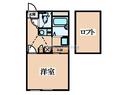 レオパレスサンモールI(1K/2階)の間取り写真