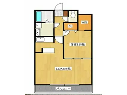 ボア・ソルテ壱番館(1LDK/3階)の間取り写真