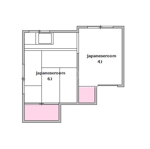 西六郷仁平荘(2K/2階)の間取り写真