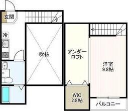 GRANDOLE 志賀本通 I (1K/1階)の間取り写真