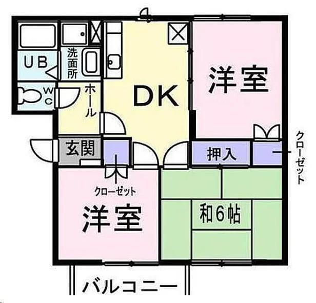 アビタシオン・プランセス(3DK/1階)の間取り写真