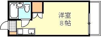 ドルフ3(ワンルーム/3階)の間取り写真