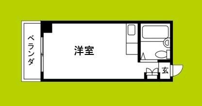 メゾン大道(ワンルーム/3階)の間取り写真