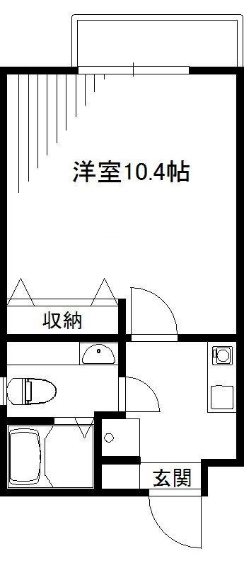 FAIR WIND(1K/3階)の間取り写真