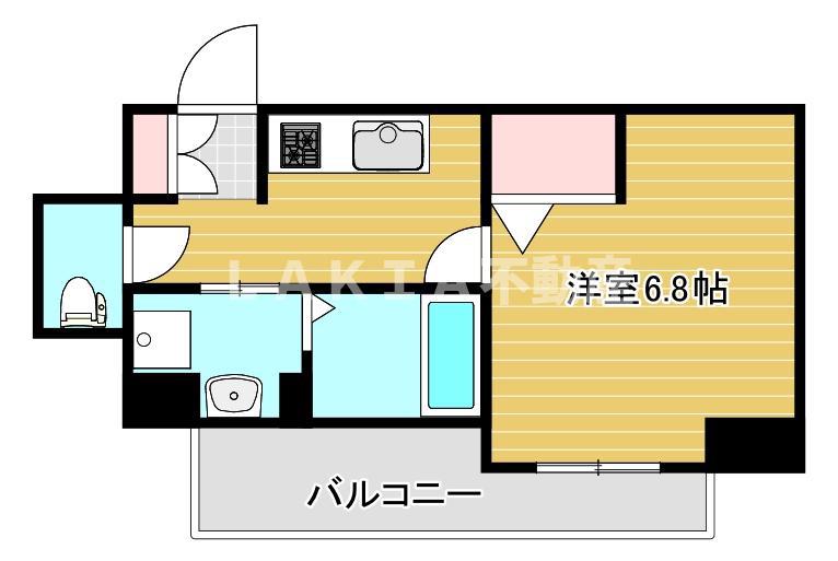 アプリーレ西本町(1K/10階)の間取り写真