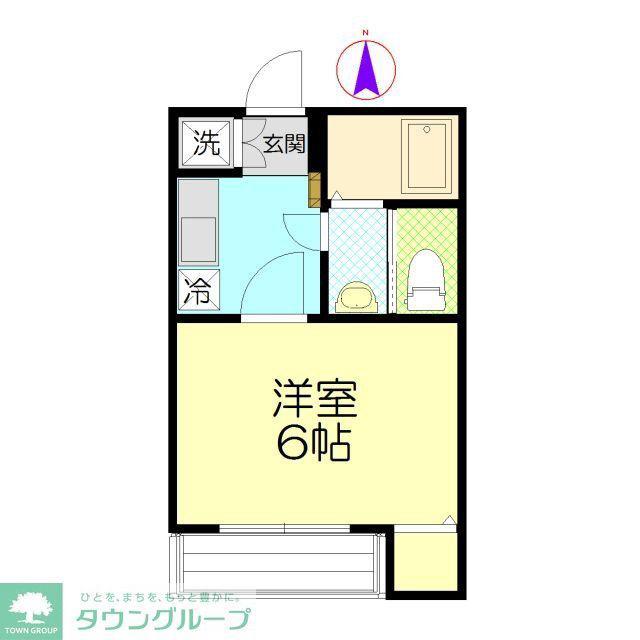 メープル日進(1K/3階)の間取り写真