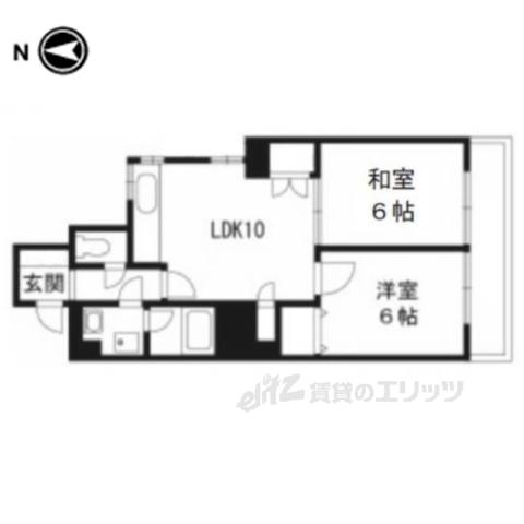 プレジャーコート(2LDK/7階)の間取り写真