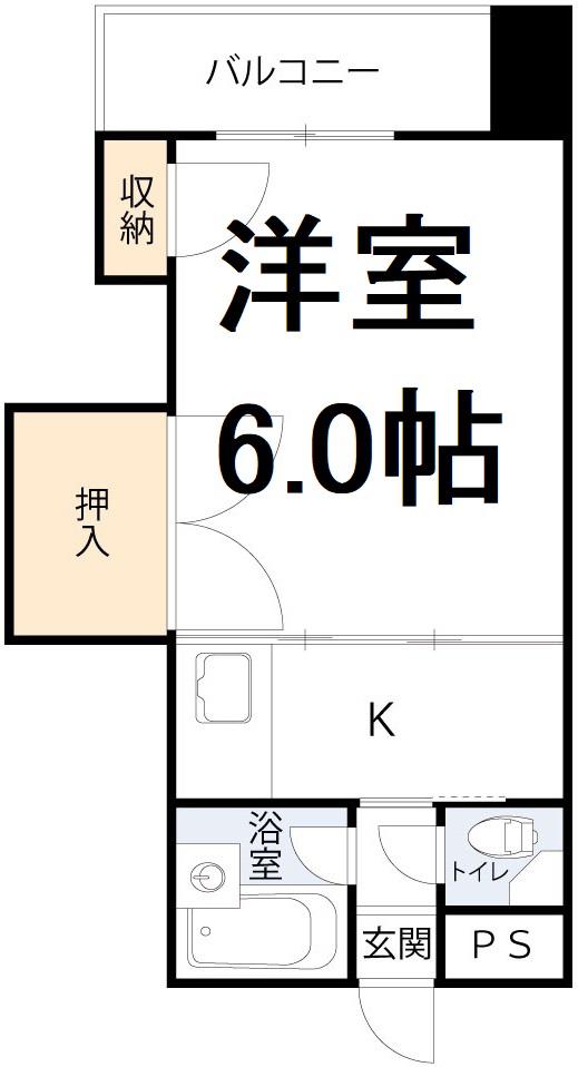FM NAKAZAKII(1K/10階)の間取り写真