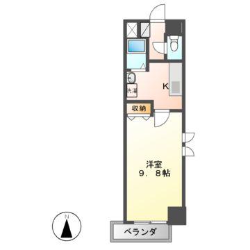 プラーチドII(1K/1階)の間取り写真
