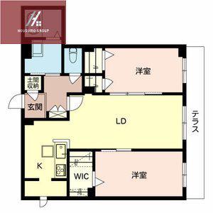 ESPERANZA・UII(2LDK/1階)の間取り写真