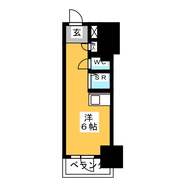 日興パレス永代(ワンルーム/1階)の間取り写真