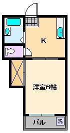 サンブライト福寿(1K/3階)の間取り写真