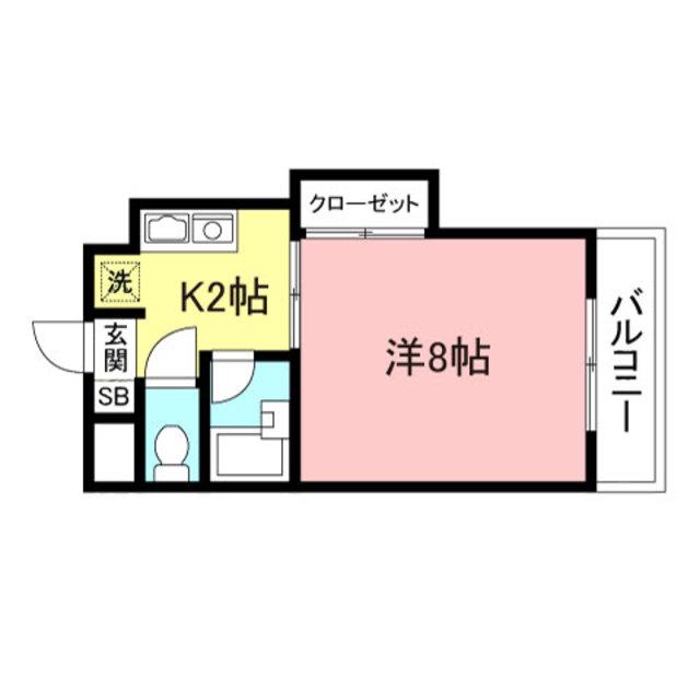 ローヤルヨコオ(1K/1階)の間取り写真