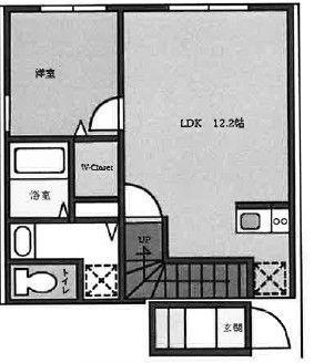 エクセルコート江古田(1LDK/2階)の間取り写真
