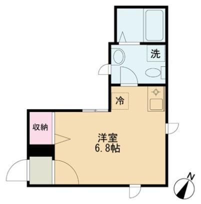 COMFIE横浜戸部(1K/3階)の間取り写真