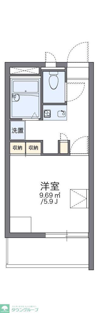 レオパレスSMILE.K(1K/3階)の間取り写真