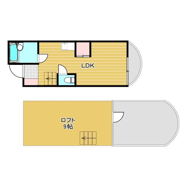 コスモ78(1LDK/3階)の間取り写真