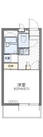 レオパレスオネスティIII(1K/1階)の間取り写真