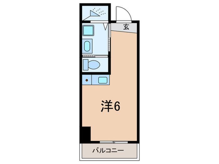 5TH HIGHTS KAGAWA(ワンルーム/4階)の間取り写真