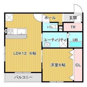 PREMIER SECOND(1LDK/4階)の間取り写真