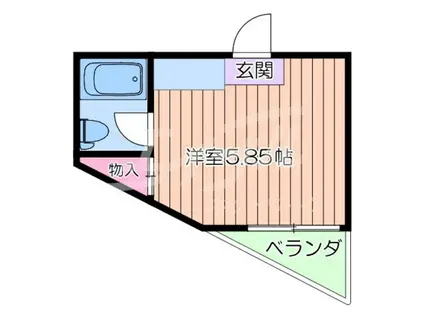 スカイ元町第5ビル(ワンルーム/4階)の間取り写真
