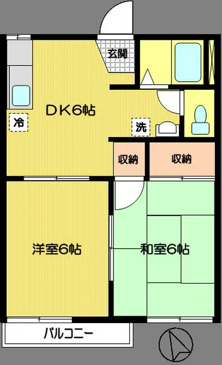 ハイツジョーA 1階階 間取り
