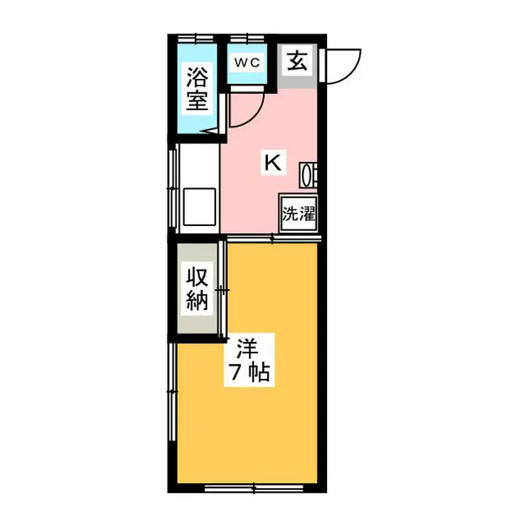 コスモ北原 2階階 間取り